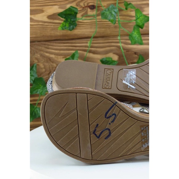 Carlos Santana Sz‎ 5.5 M Brown Gladiator Synthetic Women Sandals Toya - Picture 6 of 7